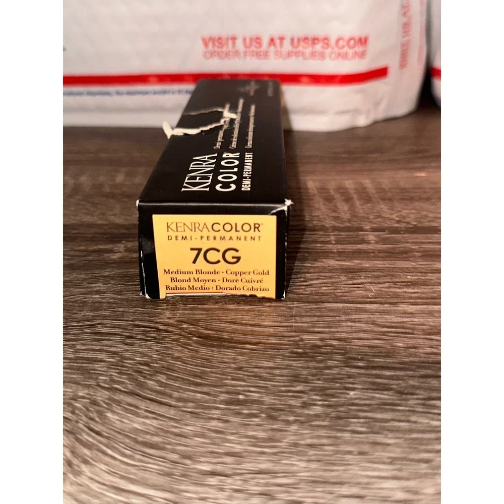 Kenra Color Demi Permanent Hair Color 7CG Medium Blonde Copper Gold shine